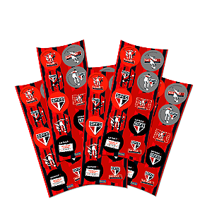 30 Adesivos Redondo Festa São Paulo Decoração Aniversári 5cm