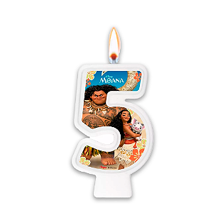 Vela 5 Anos Festa Moana Decoração Aniversário completo