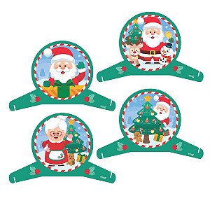 4 Display de mesa Decoração Natal Festa em EVA 20cm