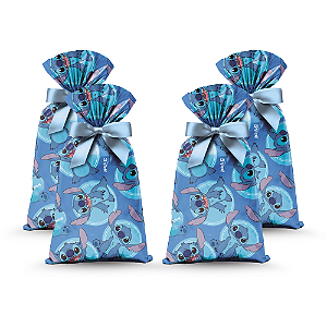 40 Lembrancinha Sacola Surpresa Festa Stitch Decoração 44cm