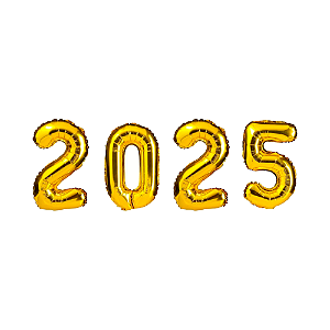 Kit Balão Metalizado Festa Ano Novo Decoração 2025 Reveillon