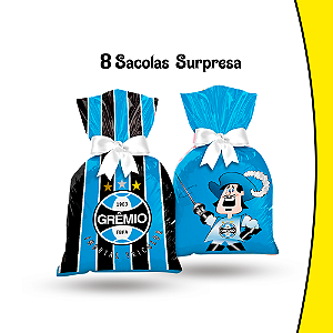 8 Sacolas Surpresa Festa Lembrancinhas Gremio Decoração