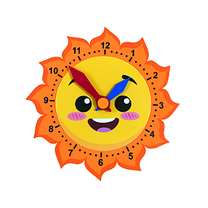 Painel decoração Relogio Escolar Volta as aulas Quarto sala