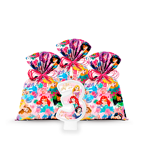 Kit festa Princesas Disney Decoração Lembracninhas + Vela n3