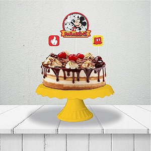 Topo de bolo festa Mickey Decoração Aniversário completo 3pç
