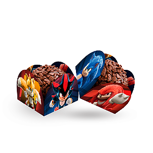 50 Forminhas para doces Festa Sonic 3 Decoração completa