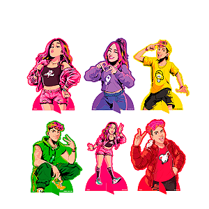 6 Decoração Display de mesa Emilly Vick festa aniversário