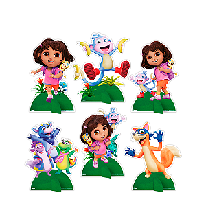 6 Decoração Display de mesa Dora Aventureira festa aniversár