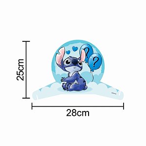 4 Display Decoração Stitch Chá Revelação Festa Aniversá 28cm