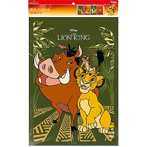 4 Cartaz decorativo Rei Leão Festa e eventos completos 45cm