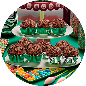 Kit festa HULK Decoração Aniversário 200 Fominhas para doces