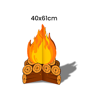 Decoração Fogueira De Chão Arraia Festa Junina 40cmx61cm