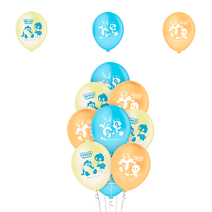 25 Bexigas Balão N9 Decoração Looney Tunes Festa Aniversário