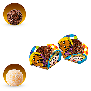 40 Forminhas Para Doces Decoração Chico Bento Festa Arria