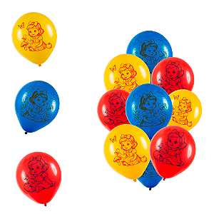 25 Bexigas Balão n11 Festa Branca Baby Decoração Aniversário