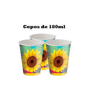 8 Copos Lembracinha Decoração Junina Festa Julina 200ML