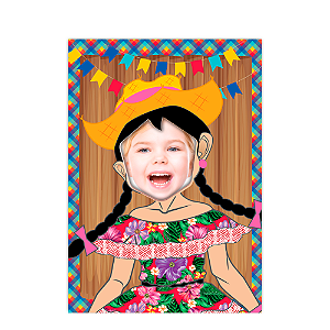Painel Especial Decoração Junina Menina Festa Divertida
