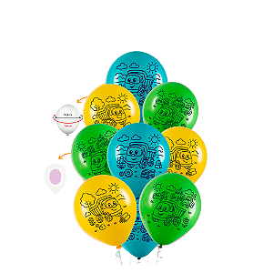 25 Bexigas Balão Festa O Caminhão Decoração Baby aniversário