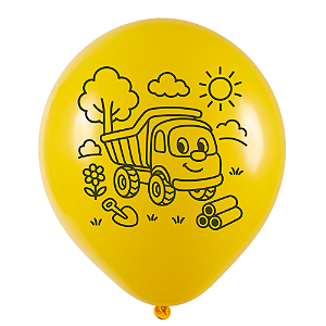 25 Bexigas Balão Festa O Caminhão Decoração Baby aniversário