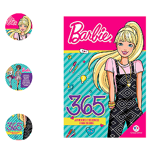 Livro 365 atividades e desenhos para colorir Barbie completo
