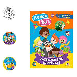 Livro para colorir Mundo Bita Adesivos+Passa tempo divertido