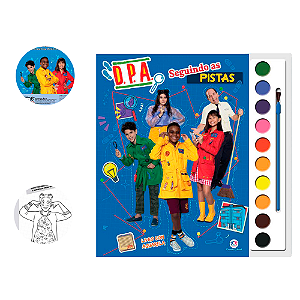 Livro para colorir Detetives do Predio Azul Aquarela Cores