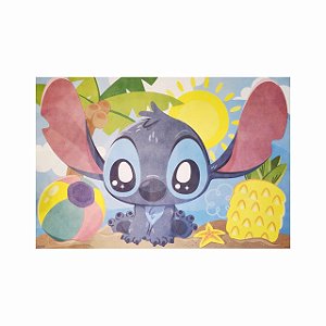 Painel TNT Festa Stitch Baby Decoração aniversário eventos