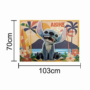 Kit festa Stitch Filme Decoração aniversário Painel + Balão