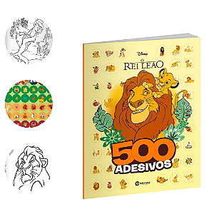 500 Adesivos Rei Leão Atividades Livro Divertido Disney
