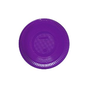 10 Pratos Fundo Cumbuca Roxo Descartáveis 15cm Festa Aniver