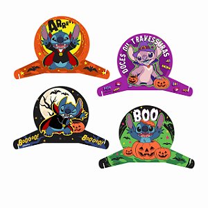 4 Display De Mesa Decoração Halloween Stitch E Angel EVA