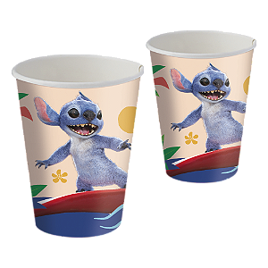 8 Copos Decoração Stitch O Filme Festa Aniversário 200ML