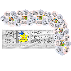 Kit festa Boobie Friends Decoração Aniver Goods Painel+Balão