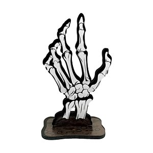 ENF De Mesa Decoração Mão De Caveira Festa Halloween 20cm