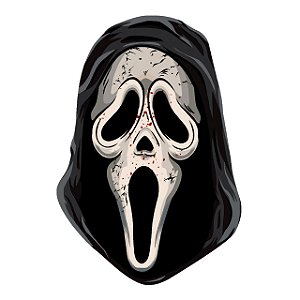 Painel Decoração Halloween Quadro Pânico Horripilante 47cm