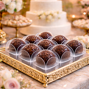 50 Forminhas Decoração Cristal Festa Aniversario