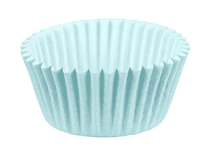 100 Forminhas Decoração N°3 Cor Azul Candy Festa Aniversário