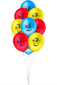 25 Bexigas Balão N9 Decoração Beyblade Aniversário