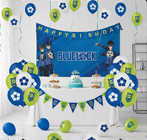 25 Bexigas Balão N9 Decoração Bluelock Festa Aniversário