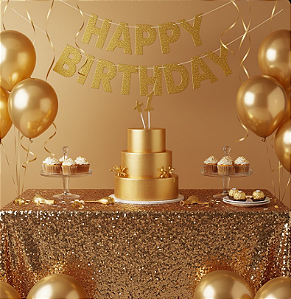 Vela Pick Decoração +1 Cor Ouro Metalizada Festa Aniversario