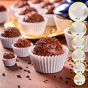 100 forminhas Branca Para Doce Brigadeiro Festas Aniversário