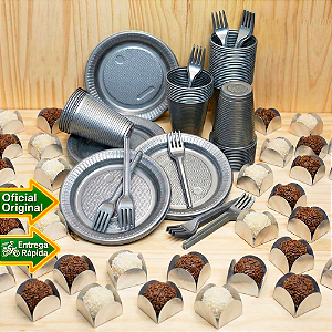 Kit Festa Descartaveis Econômico Festa Aniversário Prat 200u