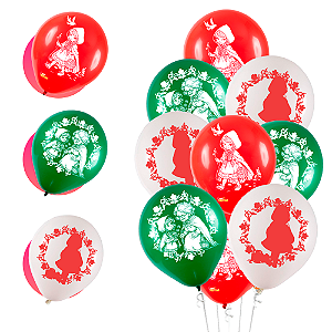 Bexigas Balão Festa Chapeuzinho Vermelho Decoração 25/200