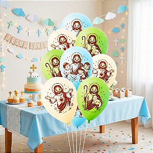 25 Bexigas balão n11 Decoração Jesus festa Religioso