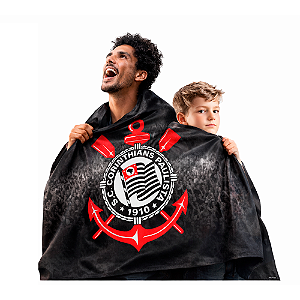 Bandeira Sublimado em tecido jogo Corinthians Decoração 85cm