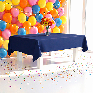 Toalha de mesa TNT festa Azul Marinho decoração eventos 2x1m