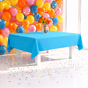Toalha de mesa TNT festa Turquesa decoração eventos 2x1m