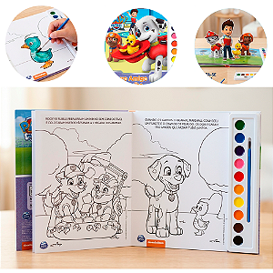 Livro Para Colorir Patrulha Canina  Aquarela Novo Amigo