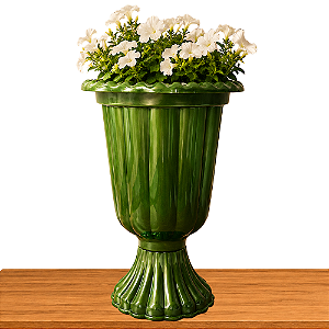 Vaso Popi Pequeno 19x13cm Alegra Decoração Festa Verde Aniver