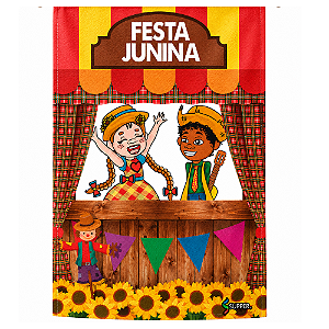 Painel TNT Festa Barraca Junina Decoração Aniversário 1,40x1m